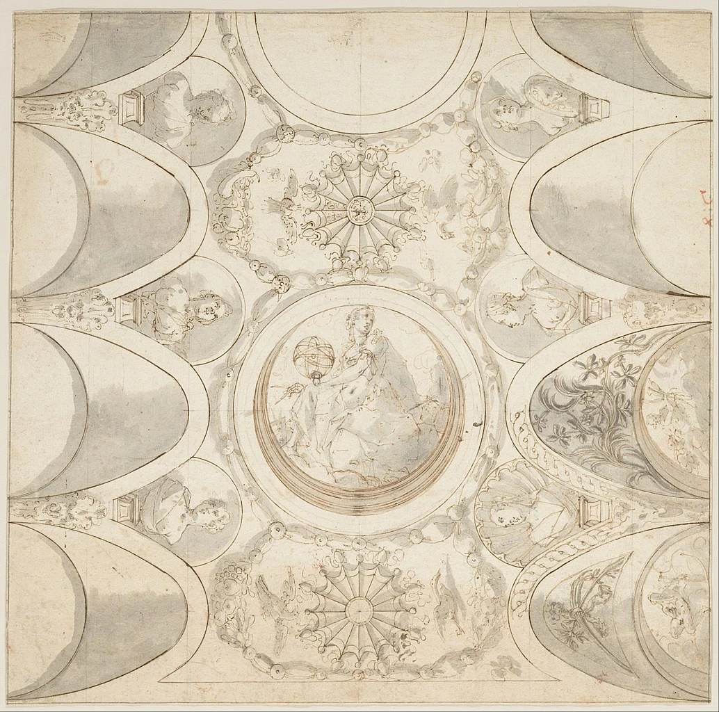 Giovan Battista Crespi, detto Cerano - 149, Studio per soffitto con figura allegorica dell'astronomia, Metropolitan Museum of Art, New York